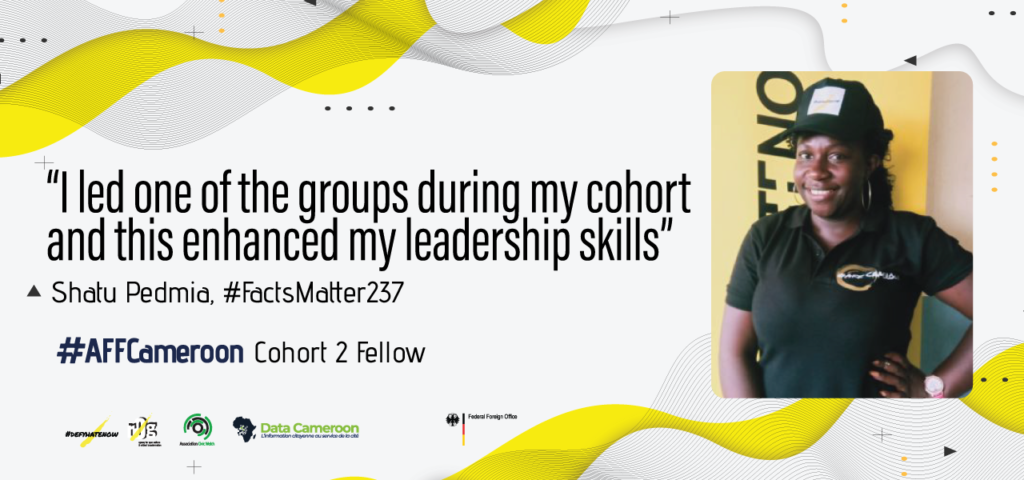 “I led one of the groups during my cohort and this enhanced my leadership skills”